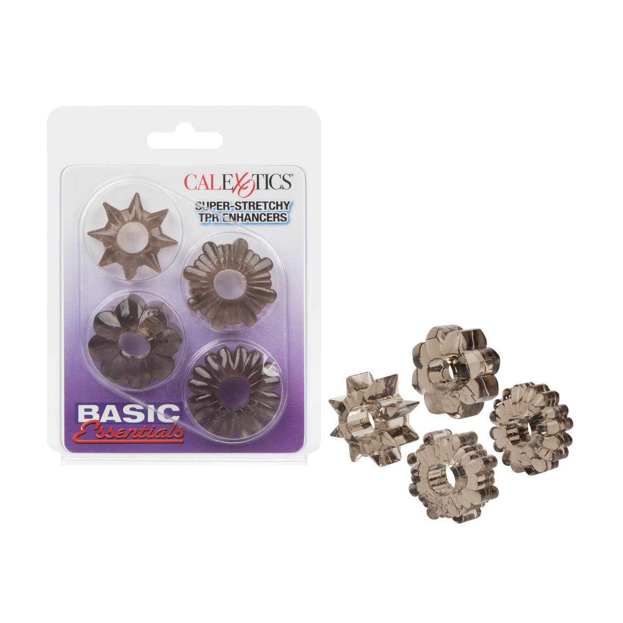 CalExotics Super-Stretchy TPR Enhancers Cock Rings