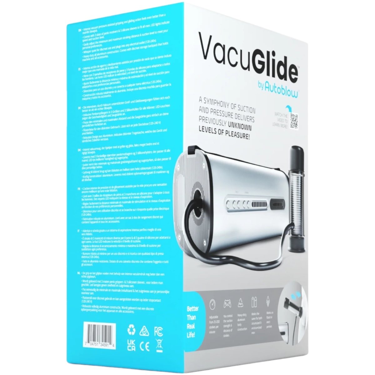 Autoblow VacuGlide Suction Masturbator Stroker Milking Machine