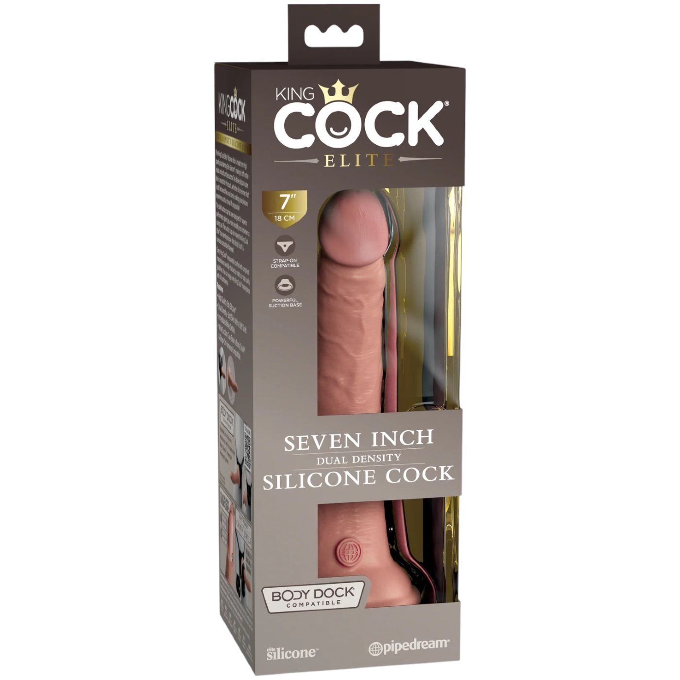 King Cock Elite Dual Density Realistic Dildo 7 Inch