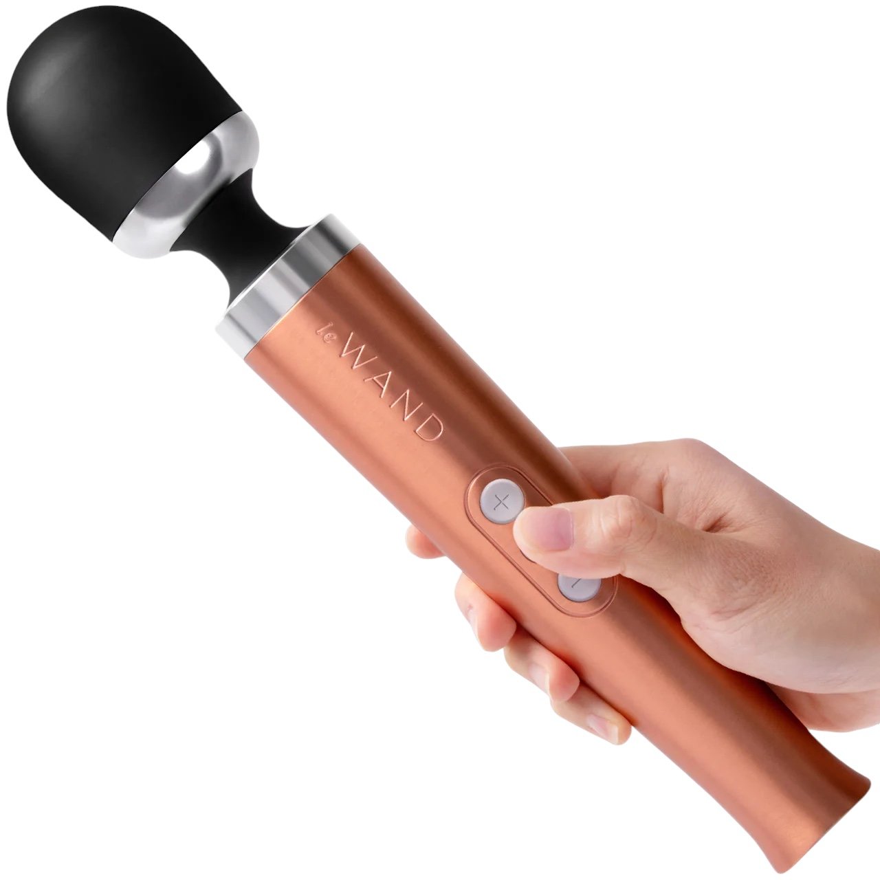 Le Wand Die Cast Rechargeable Massage Wand Vibrator Gold