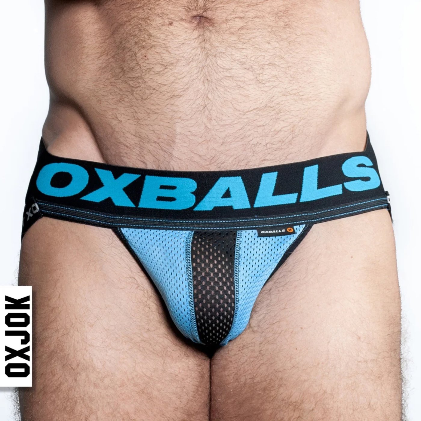 Oxballs OXJOK Airmesh Jock Strap Sky Blue