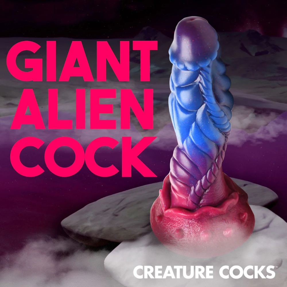 Creature Cocks Intruder Alien Silicone Dildo with Suction Cup 9 Inch 