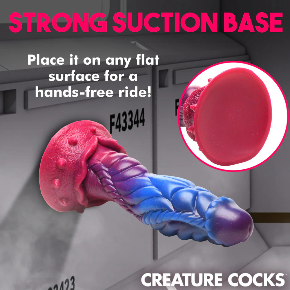 Creature Cocks Intruder Alien Silicone Dildo with Suction Cup 9 Inch 