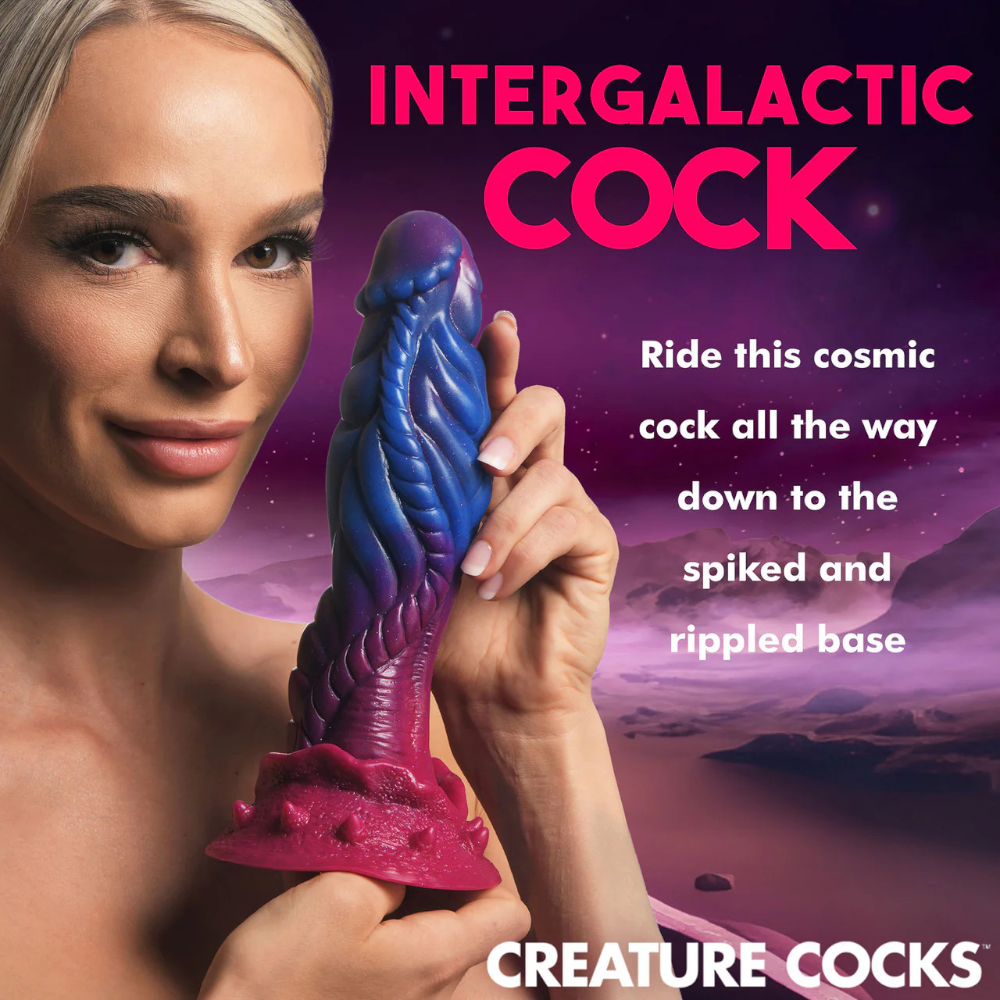 Creature Cocks Intruder Alien Silicone Dildo with Suction Cup 9 Inch 