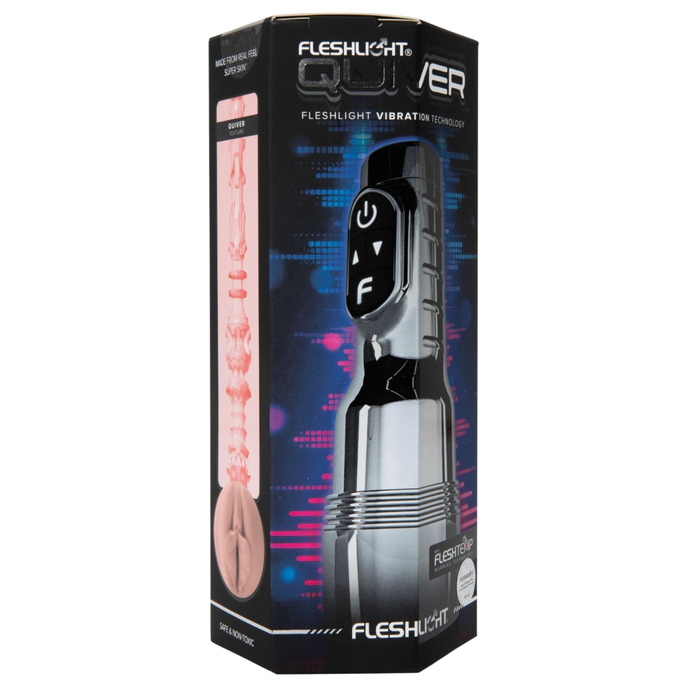 Fleshlight Pink Quiver Rechargeable Vibrating Stroker with Warming Function