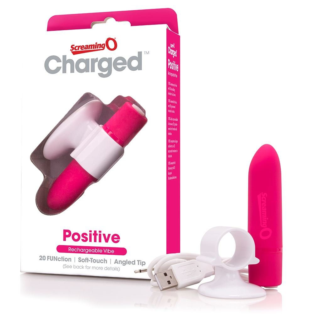Screaming O Charged Positive Finger Vibe Strawberry