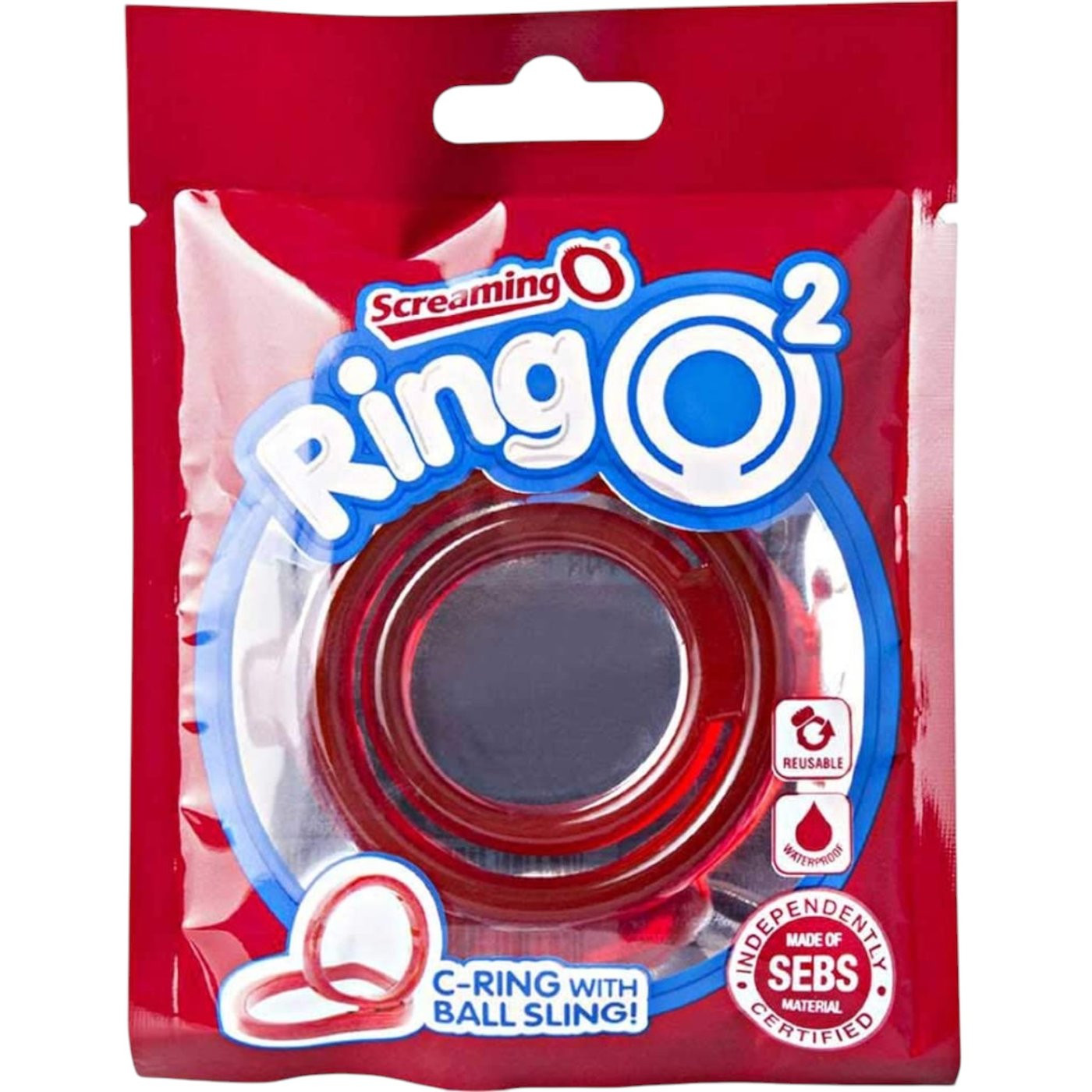 Screaming O RingO2 Double Cock Ring Red