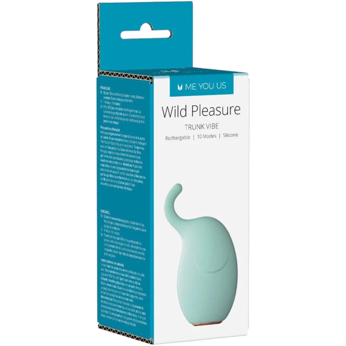 Me You Us Wild Pleasure Animal-Shaped Trunk Vibrator Turquoise