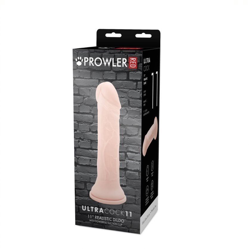 Prowler RED Ultra Realistic 11 Inch Suction Cup Dildo