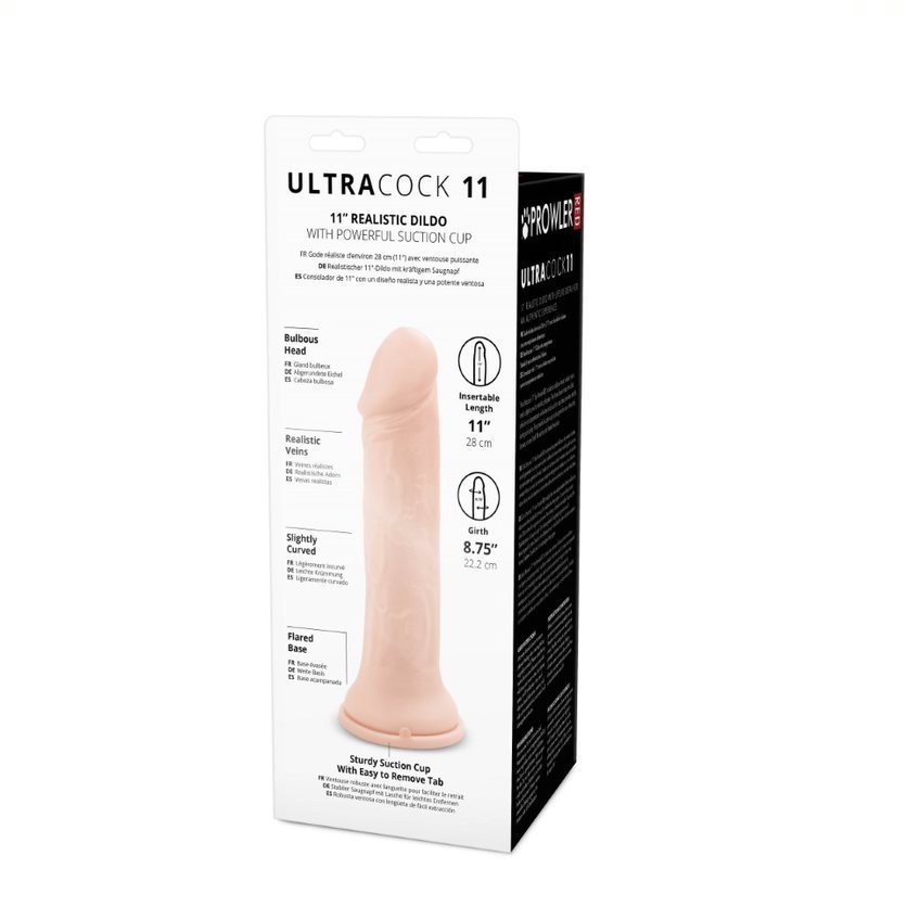 Prowler RED Ultra Realistic 11 Inch Suction Cup Dildo