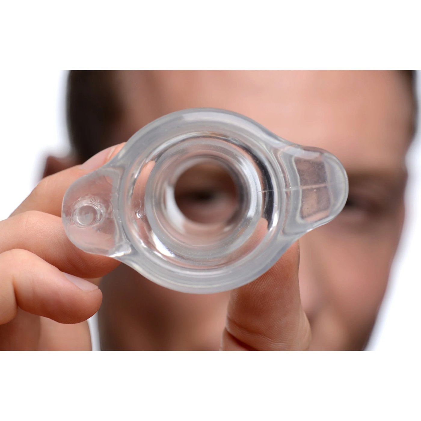 Master Series Gape Glory Clear Hollow Anal Plug Large