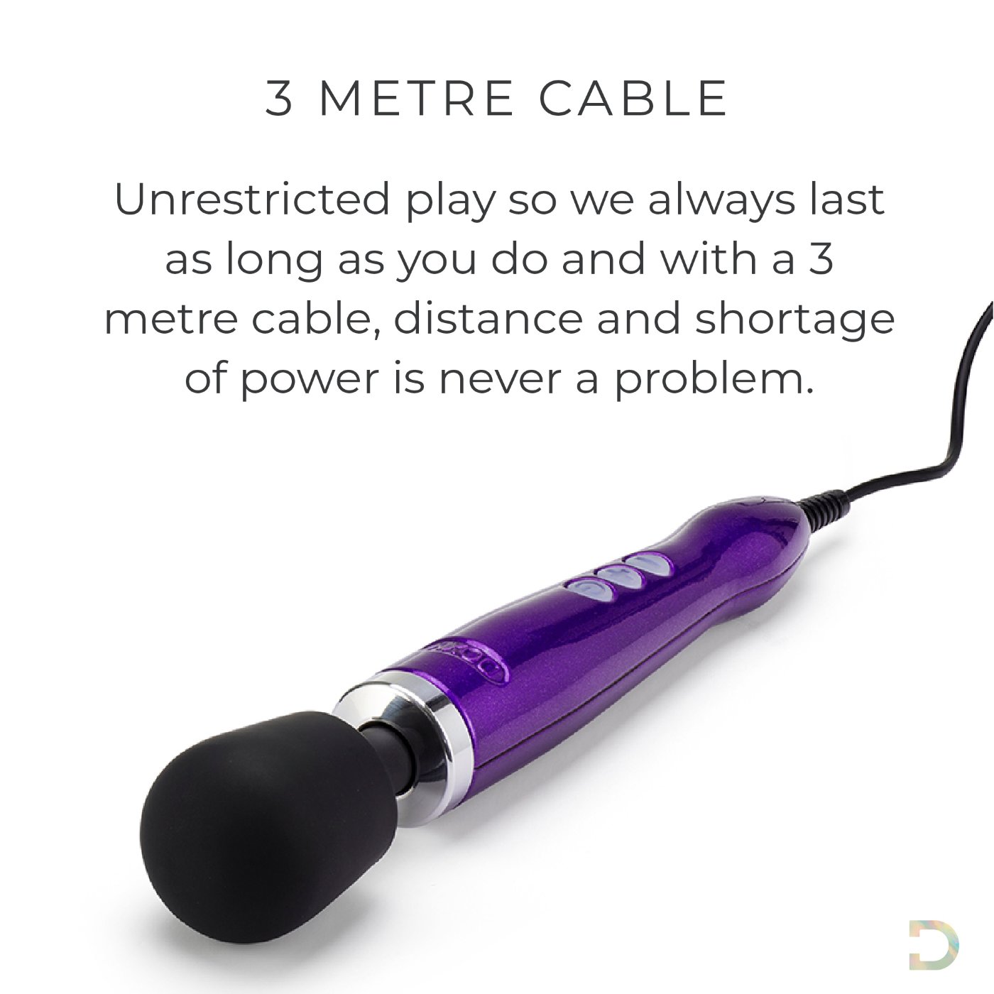 Doxy Die Cast Wand Massager Purple