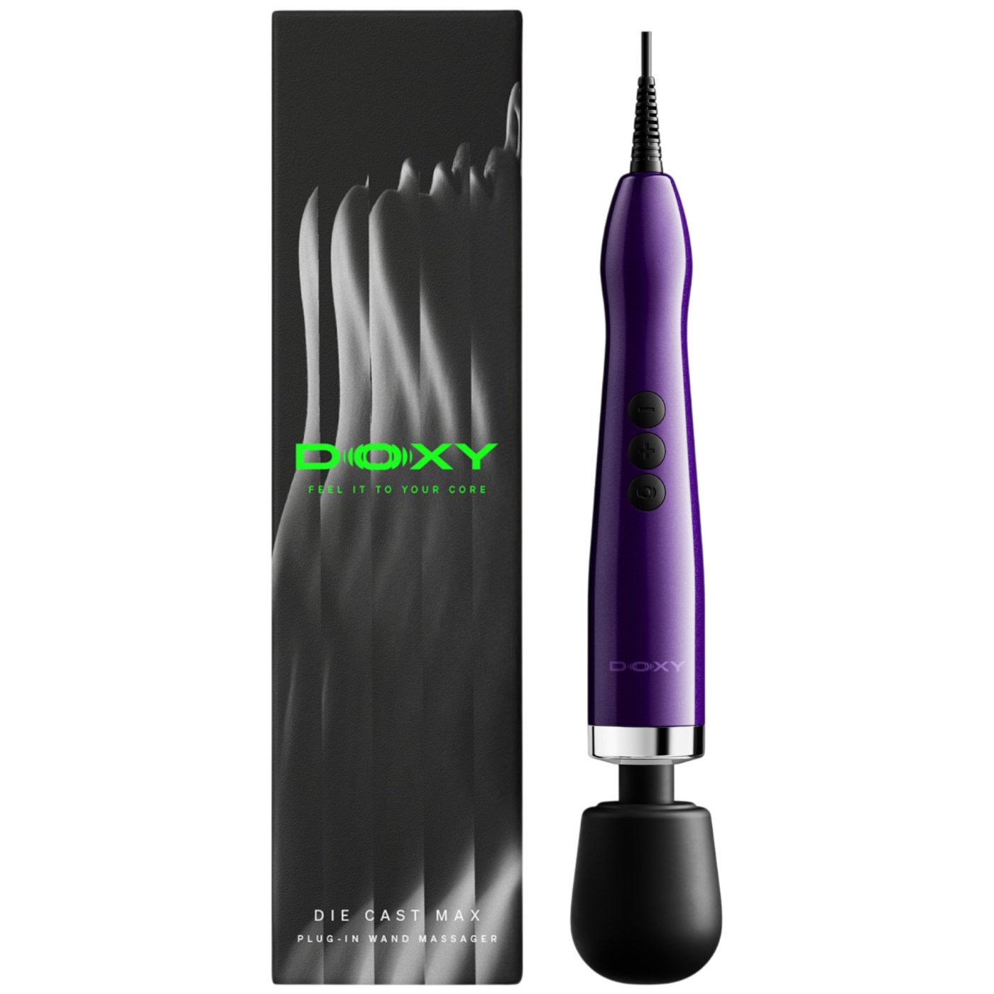 Doxy Die Cast Max Plug-In Wand Vibrator Purple