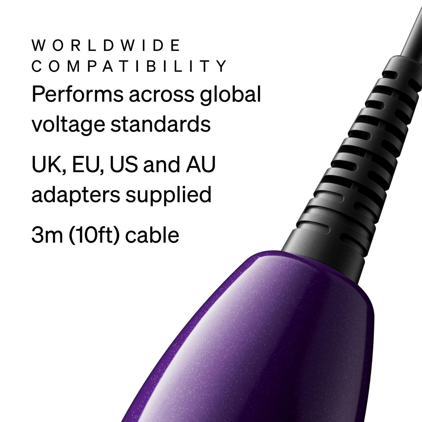 Doxy Die Cast Max Plug-In Wand Vibrator Purple