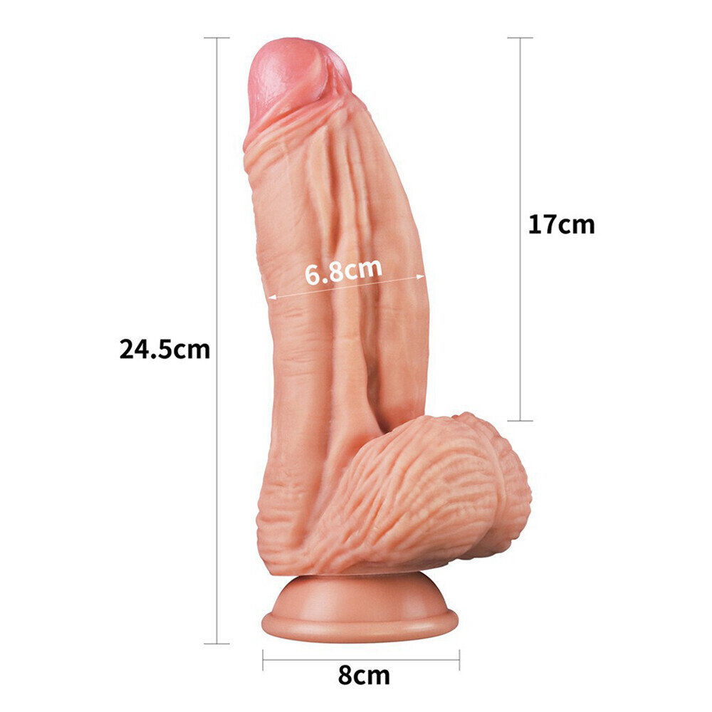 Lovetoy 10 Inch Dual Layered Silicone Cock – LoveToy