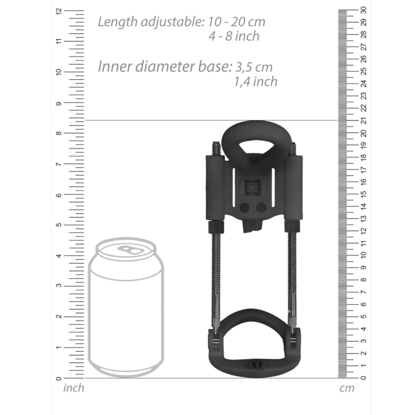 Pumped Penis Extender Black