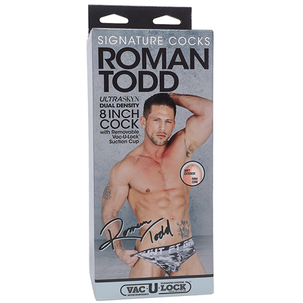Signature Cocks Roman Todd Ultraskyn Cock with Suction Cup 8 Inch