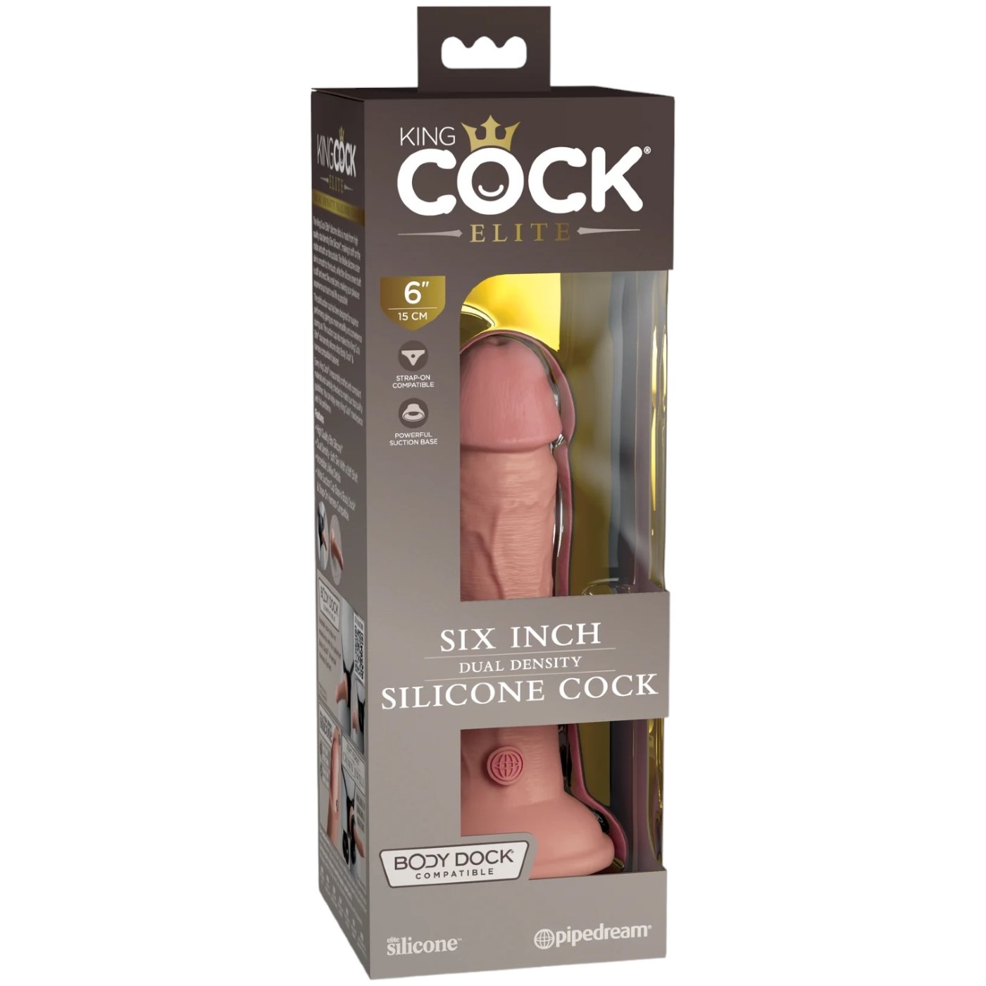 King Cock Elite Dual Density Realistic Dildo 6 Inch