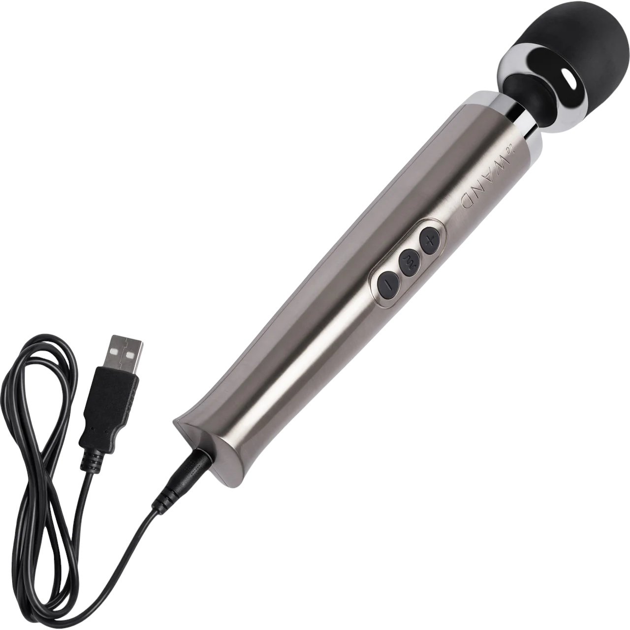Le Wand Die Cast Rechargeable Massage Wand Vibrator Silver