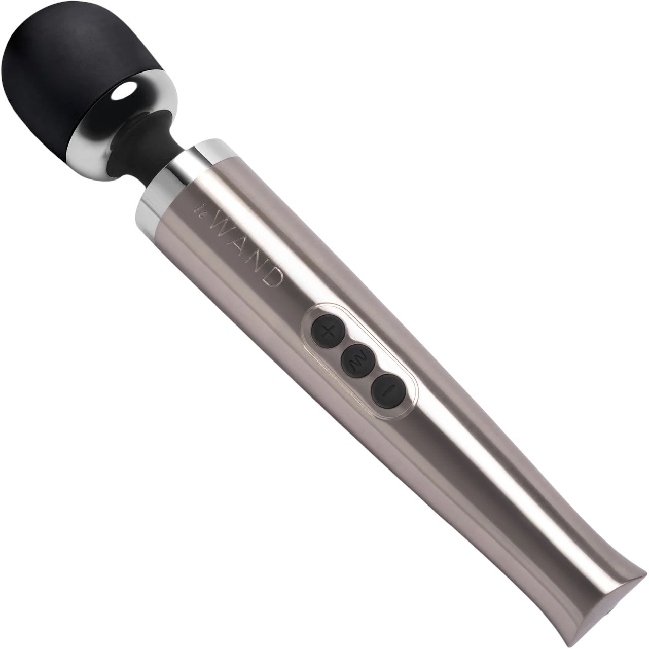 Le Wand Die Cast Rechargeable Massage Wand Vibrator Silver