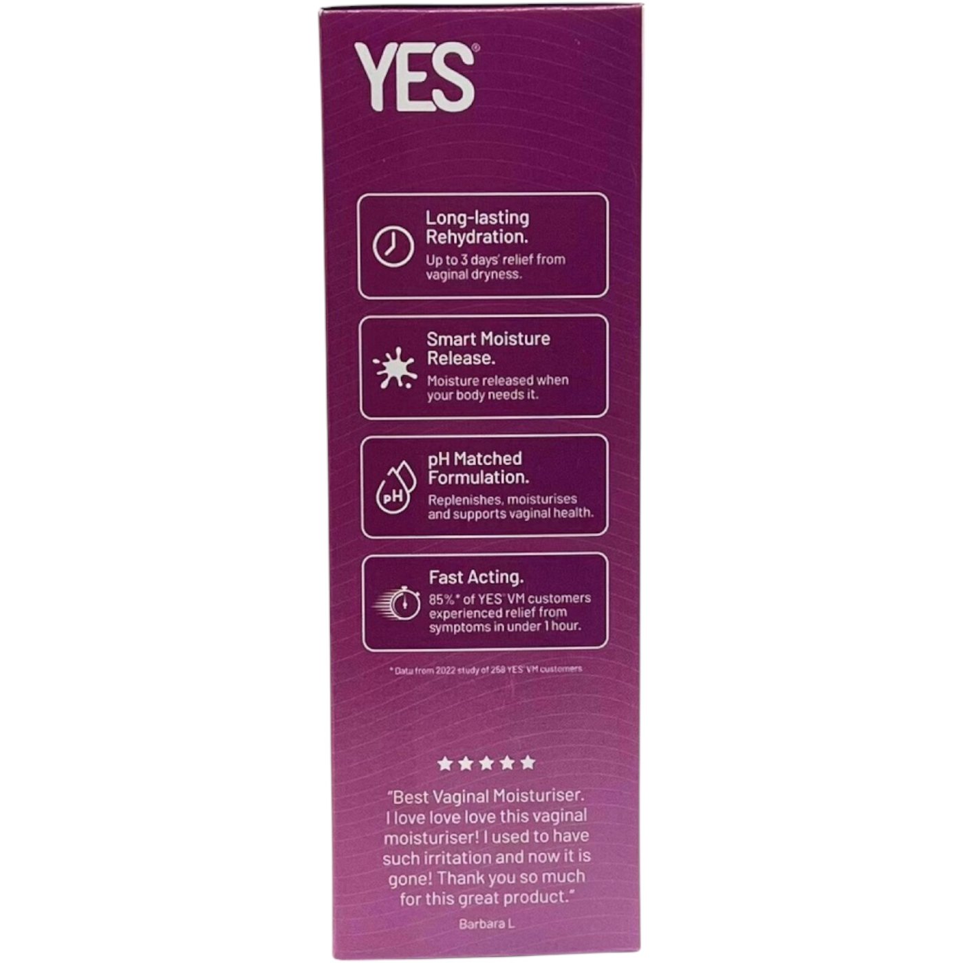 YES Organic pH Matched Natural Vaginal Moisturising Gel 100ml