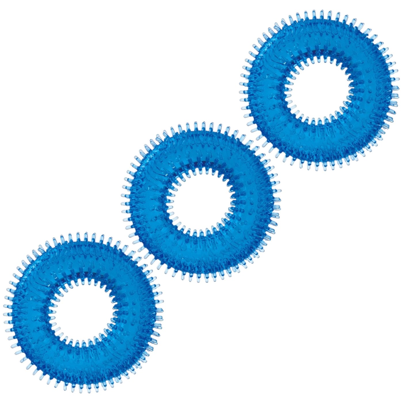 Blue Line Ultra Stim Stretch Cock Ring Set (3 Pack)