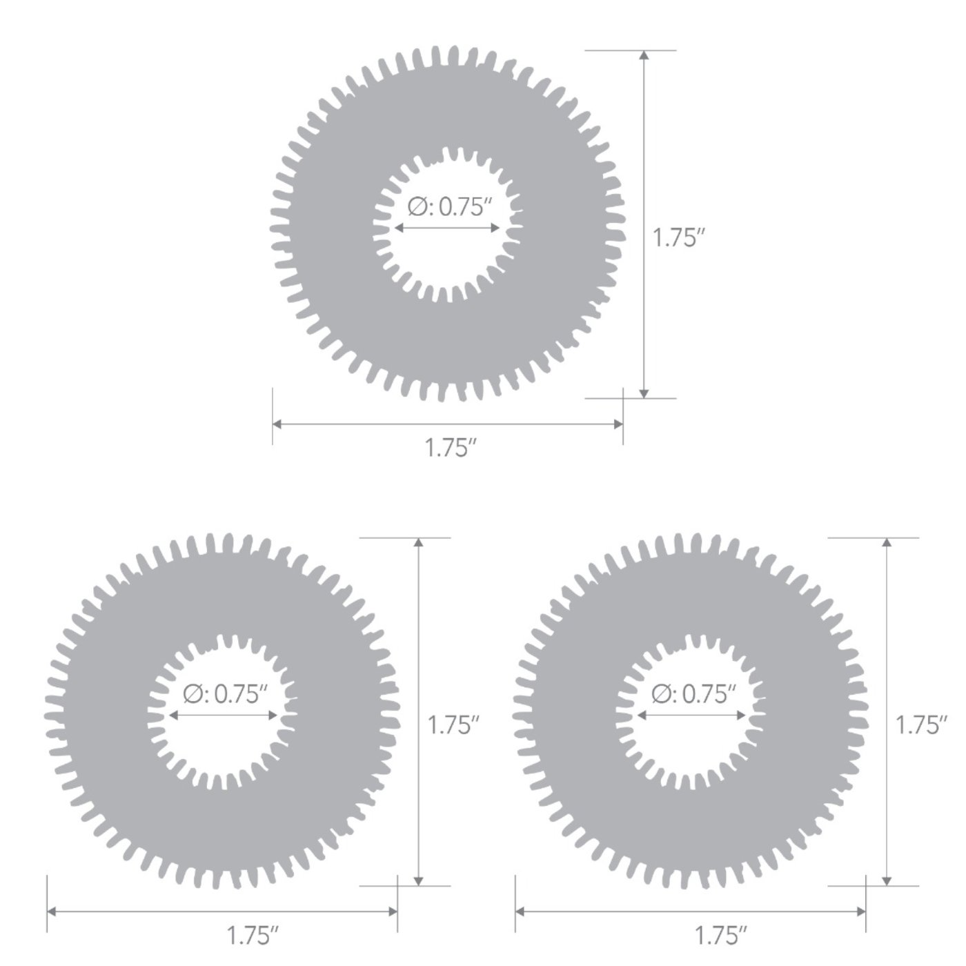 Blue Line Ultra Stim Stretch Cock Ring Set (3 Pack)
