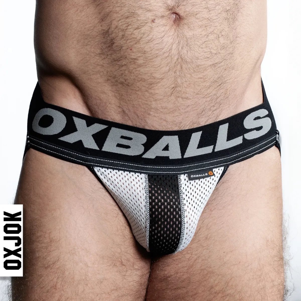 Oxballs OXJOK Airmesh Jock Strap Ice White