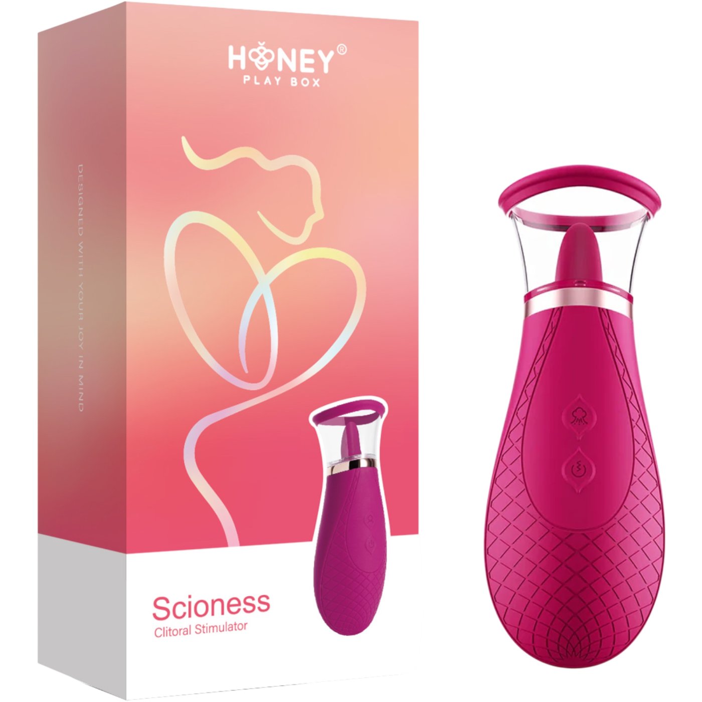 Honey Play Box Scioness Rechargeable Sucking & Licking Clitoral Vibrator