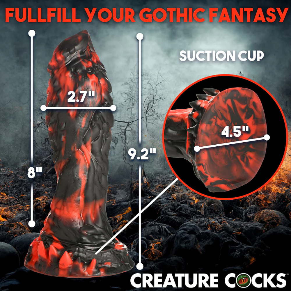 Creature Cocks Reaper Silicone Dildo with Suction Cup 9 Inch 
