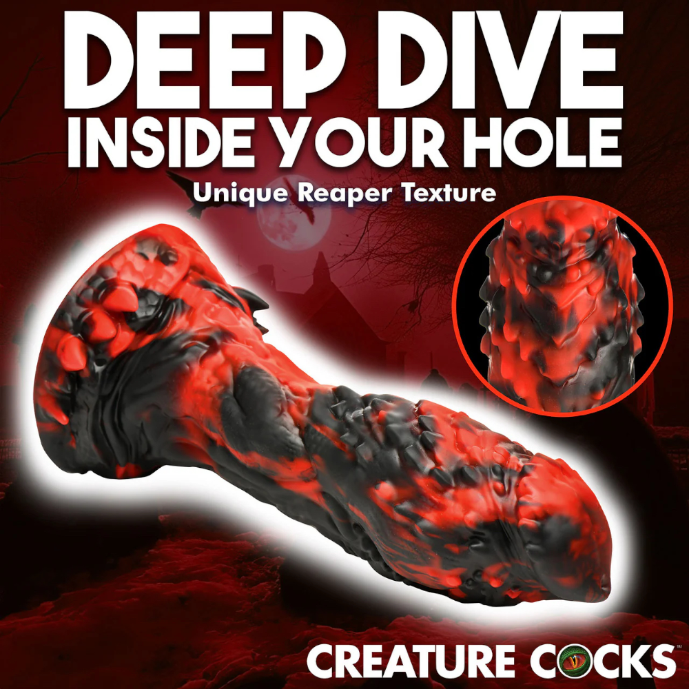 Creature Cocks Reaper Silicone Dildo with Suction Cup 9 Inch 