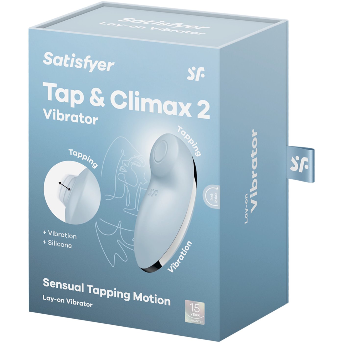 Satisfyer Tap & Climax 2 Tapping Motion Lay-On Clitoral Stimulator