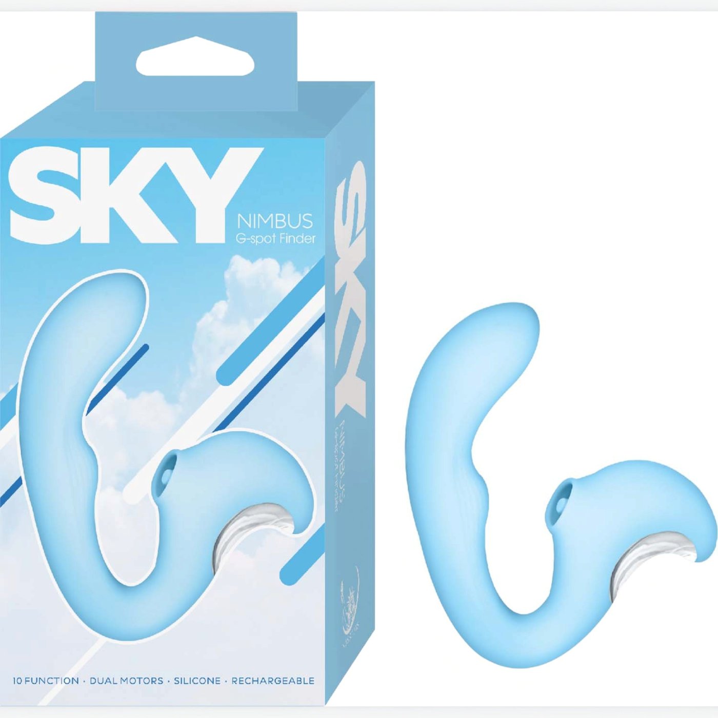 Sky Nimbus Rechargeable G-Spot Vibrator with Clitoral Tapping