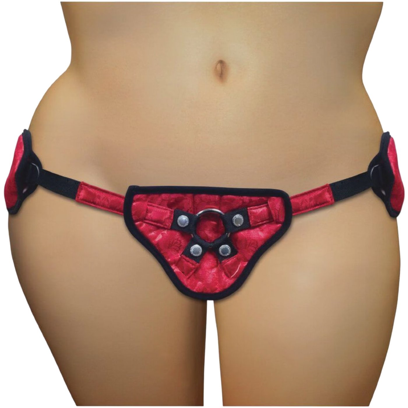 Sportsheets Plus Size Red Lace Corset Strap On Harness
