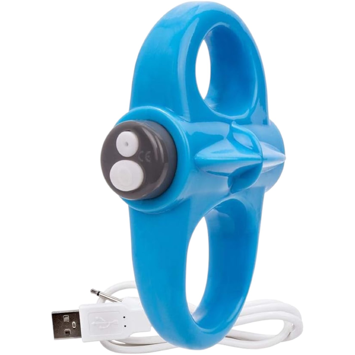 Screaming O Charged Yoga Vibrating Cock Ring Blue