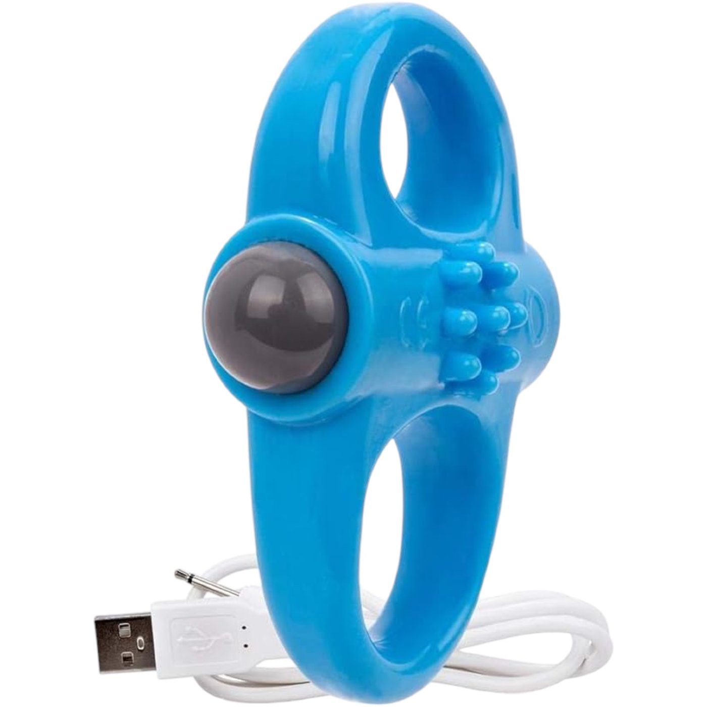 Screaming O Charged Yoga Vibrating Cock Ring Blue