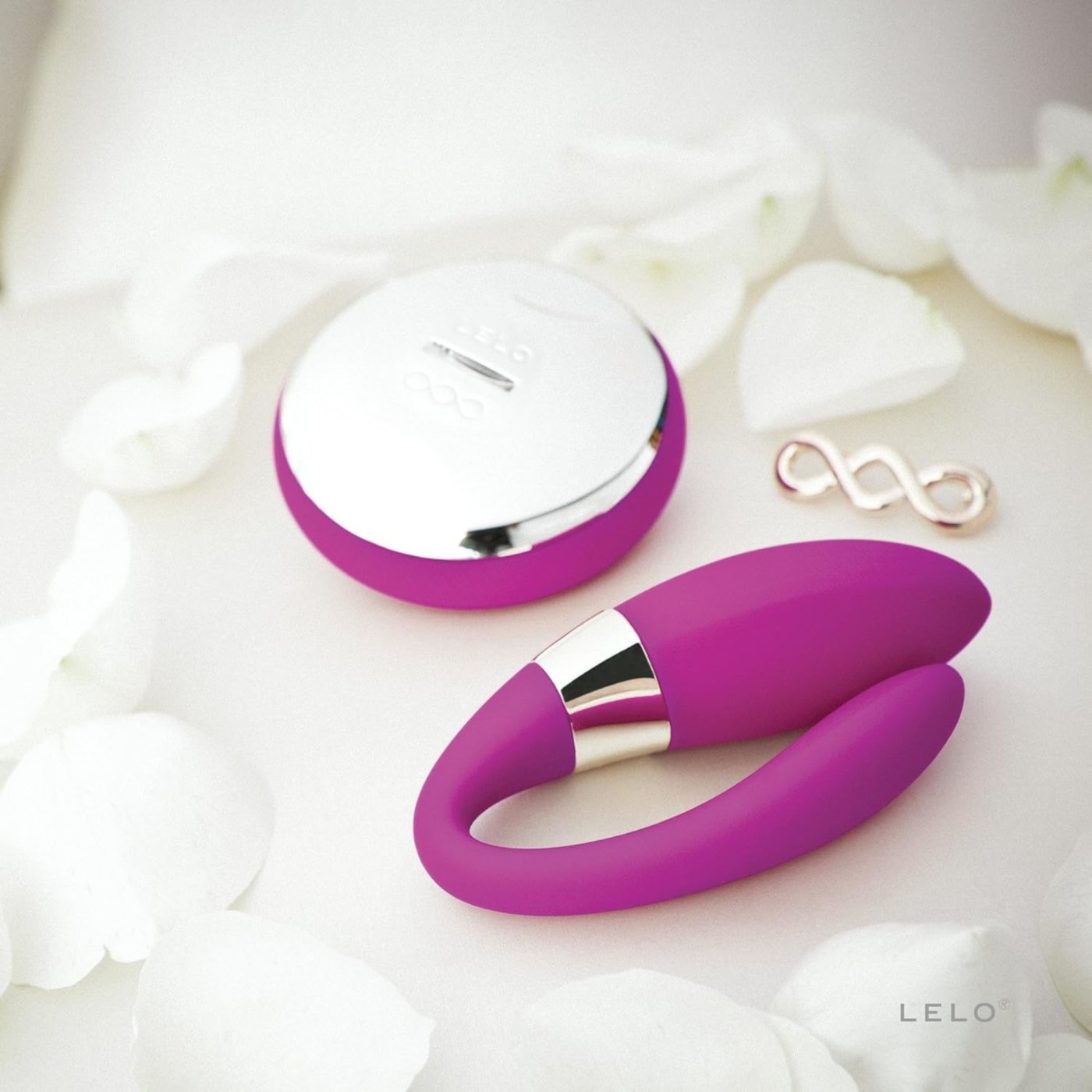 LELO Tiani 2 Remote-Controlled Rechargeable Couple's Vibrator Deep Rose