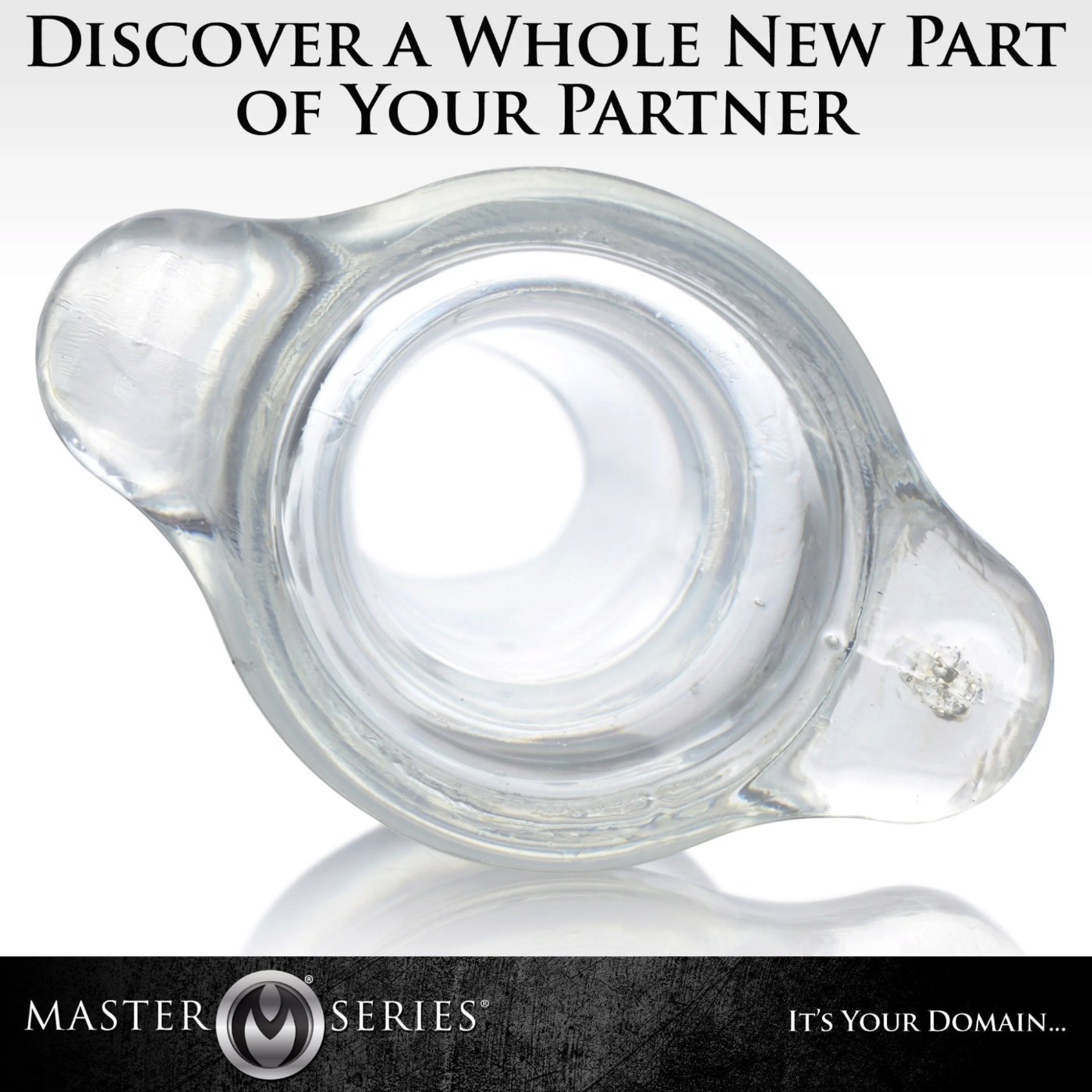 Master Series PeepHole Clear Hollow Butt Plug Small