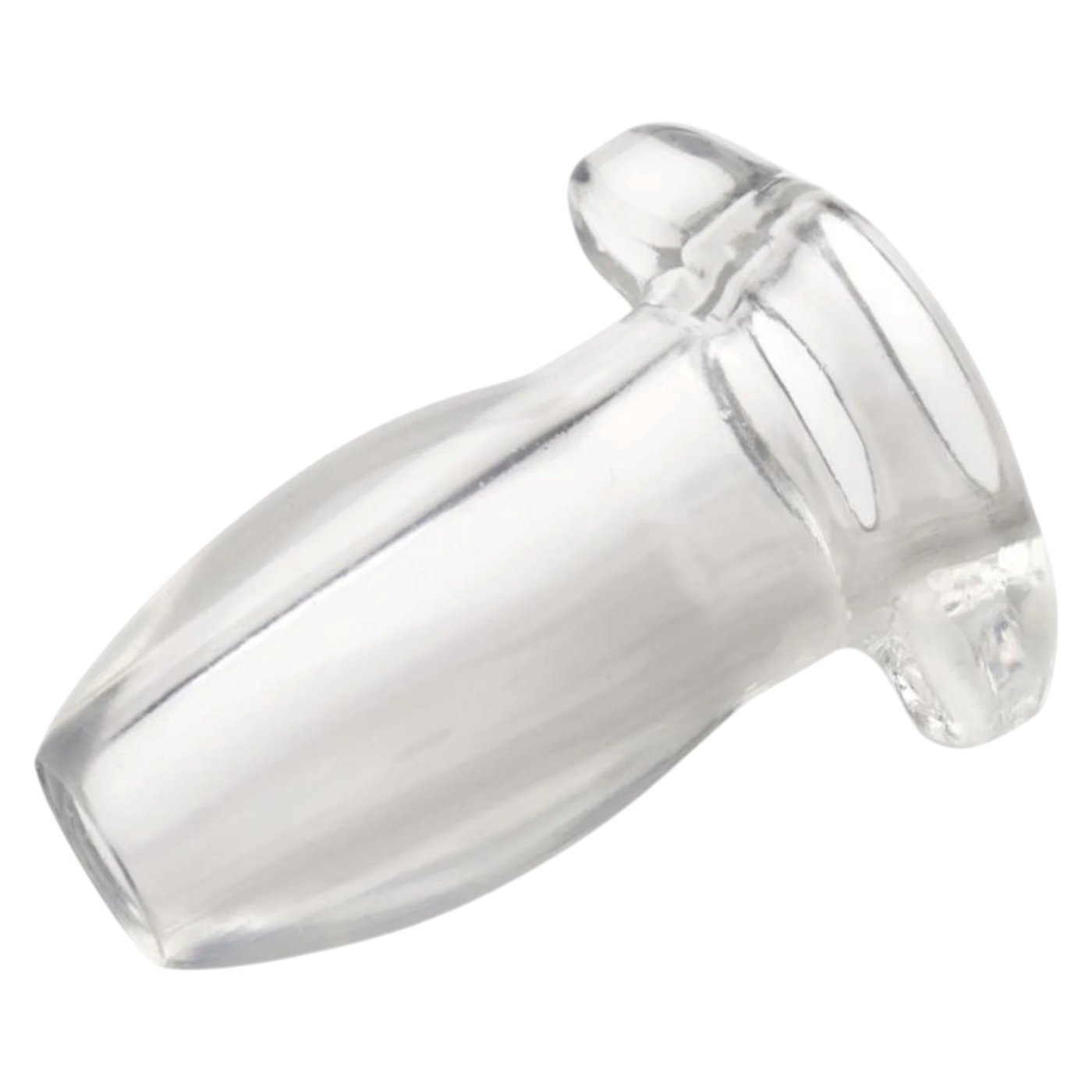 Master Series PeepHole Clear Hollow Butt Plug Small