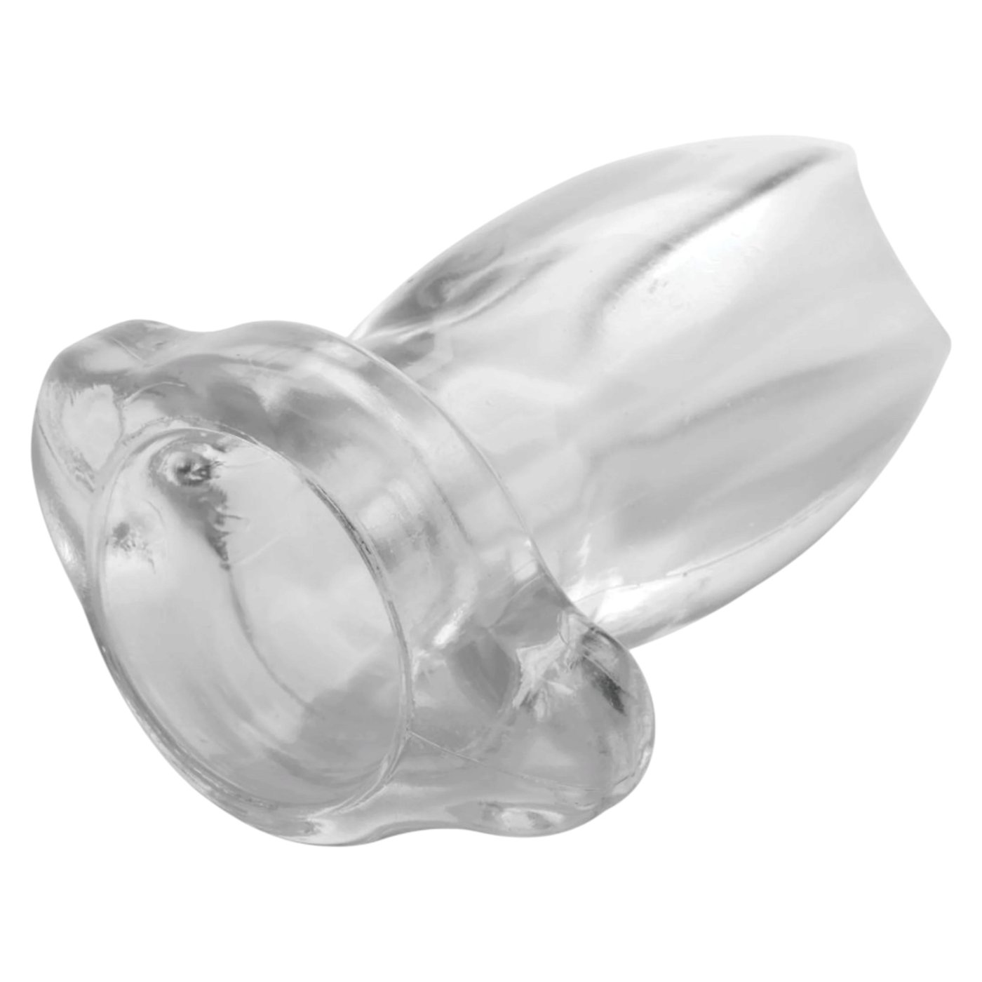 Master Series PeepHole Clear Hollow Butt Plug Small