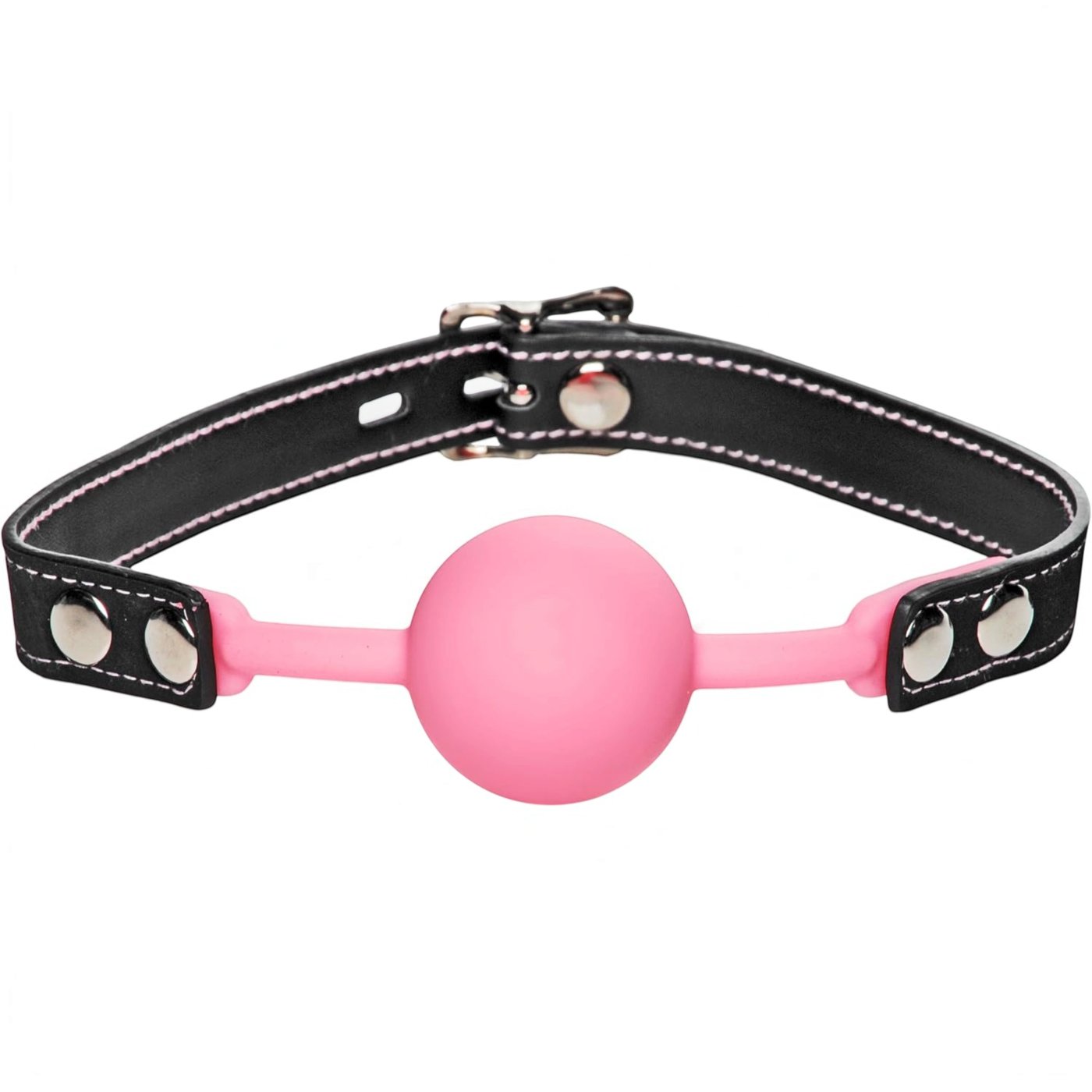 Frisky Glow Gag Glow in the Dark Silicone Ball Gag Pink