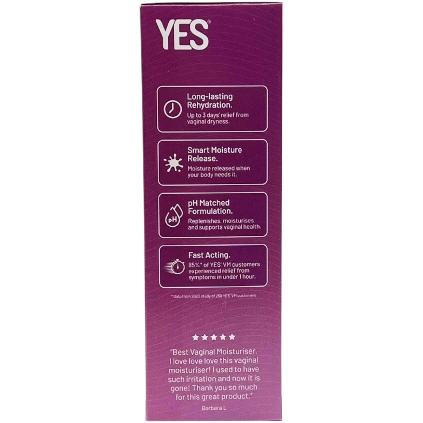 YES Organic pH Matched Natural Vaginal Moisturising Gel 6 x 5ml