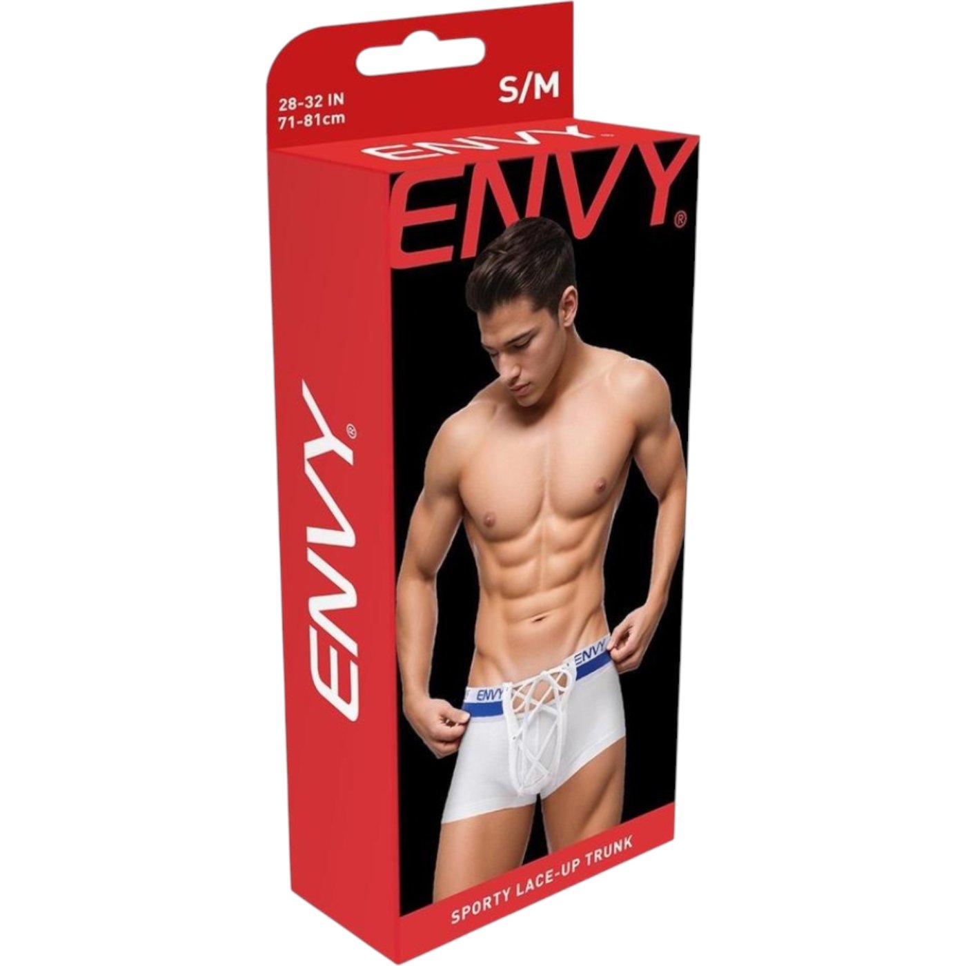Envy Sporty Lace Up Trunk White
