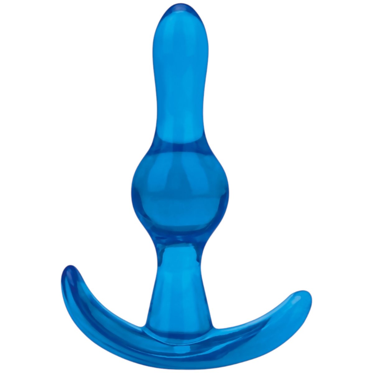 Blue Line Tear Drop Butt Plug 3.5 Inch