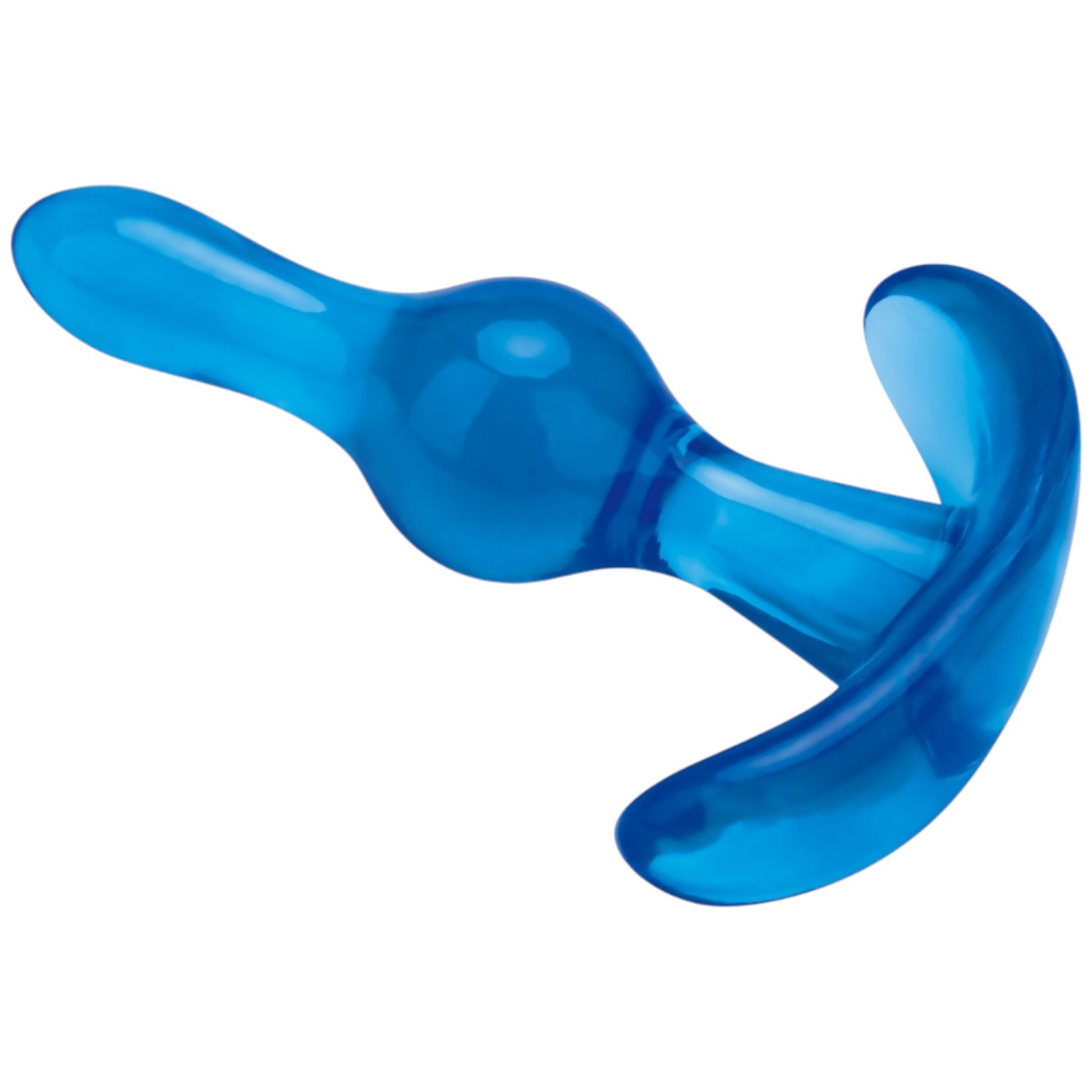 Blue Line Tear Drop Butt Plug 3.5 Inch