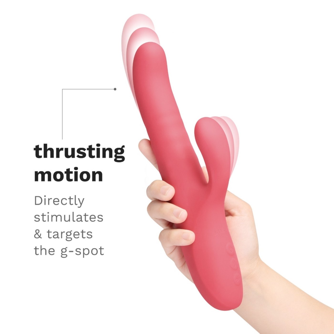 Le Wand Thrust Rechargeable Thrusting Rabbit Vibrator