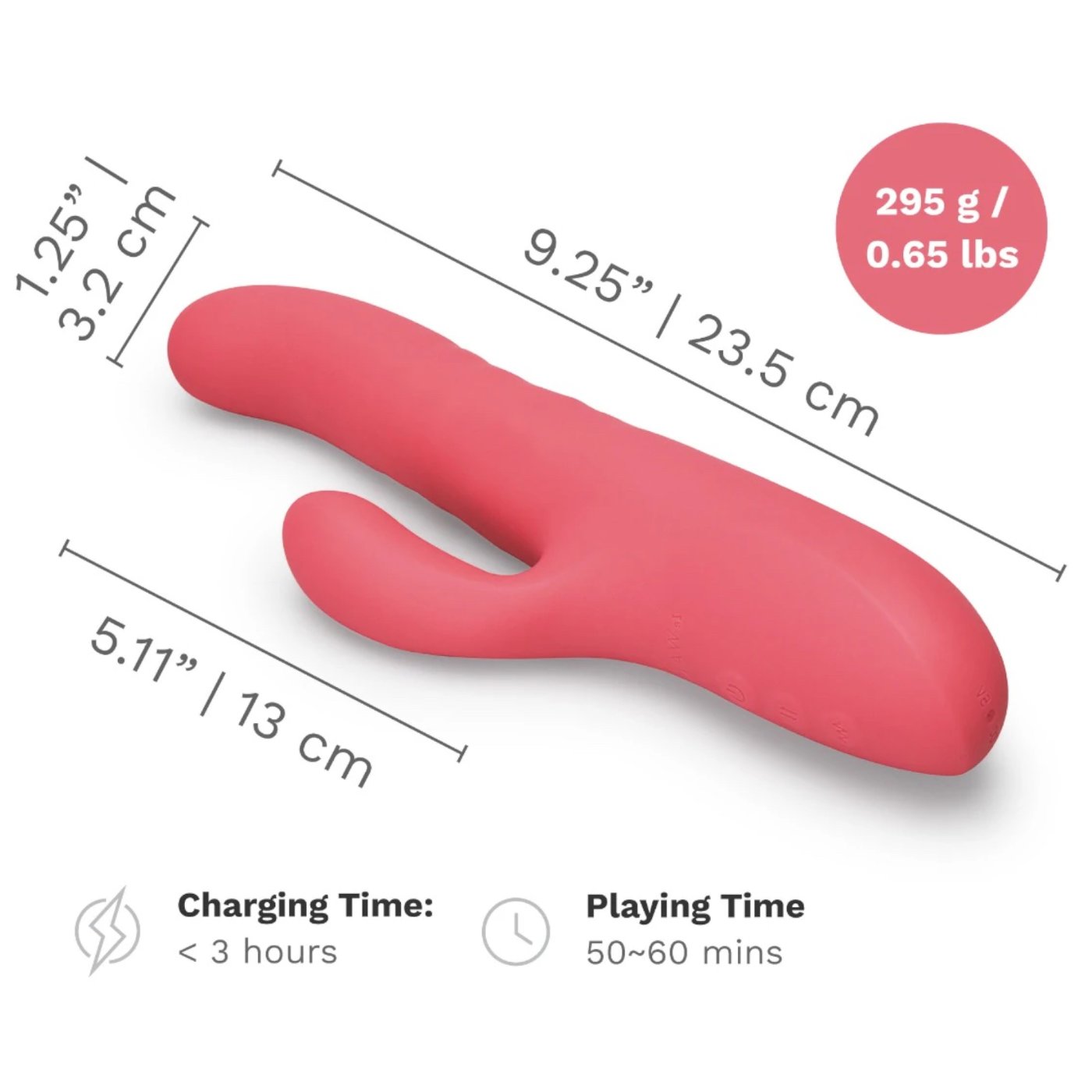 Le Wand Thrust Rechargeable Thrusting Rabbit Vibrator