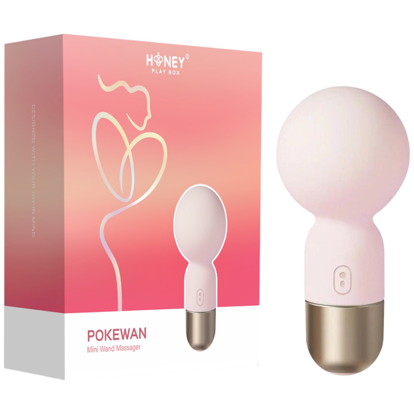 Honey Play Box Pokewan Rechargeable Pocket Mini Wand Vibrator