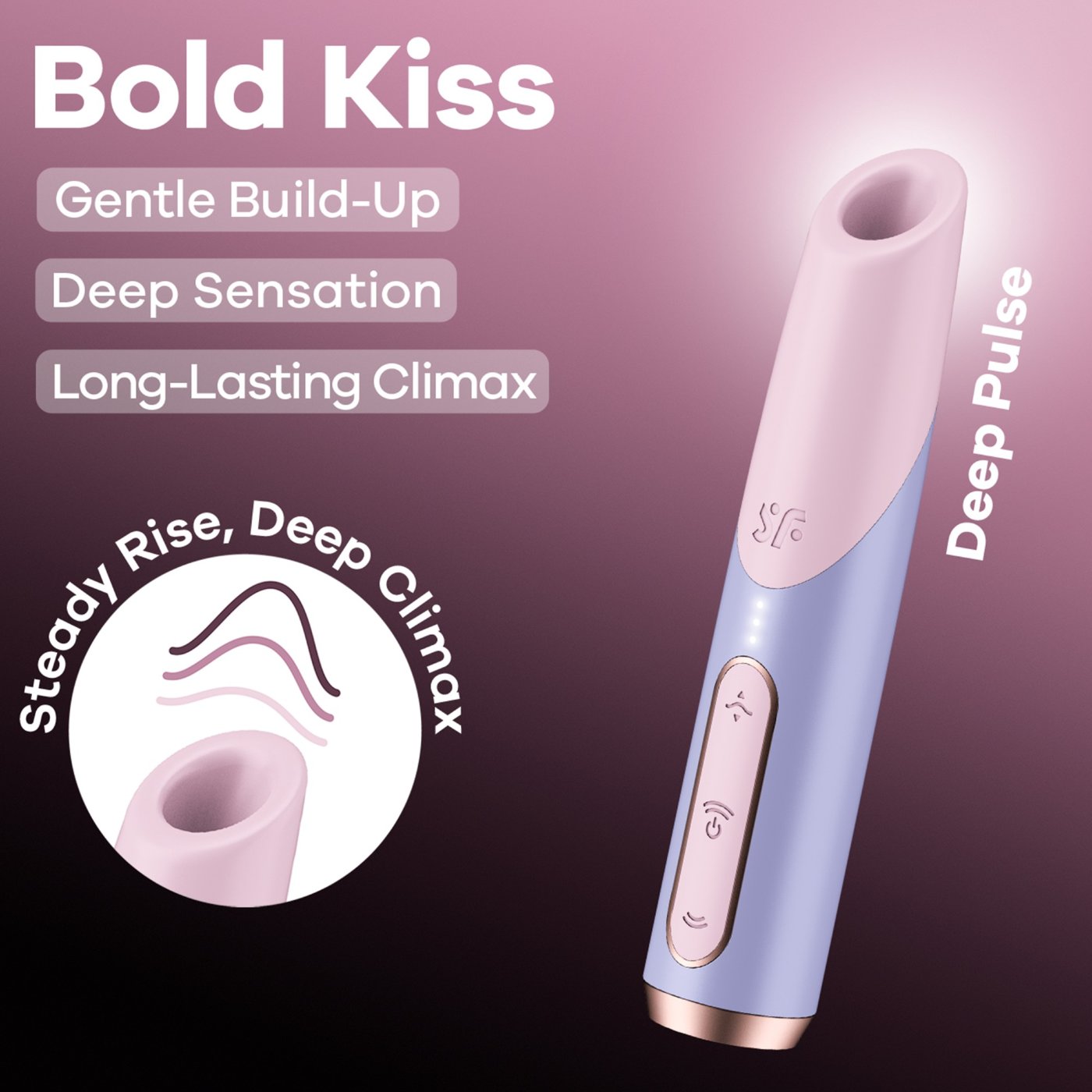 Satisfyer Bold Kiss Deep Pulse Clitoral Stimulator