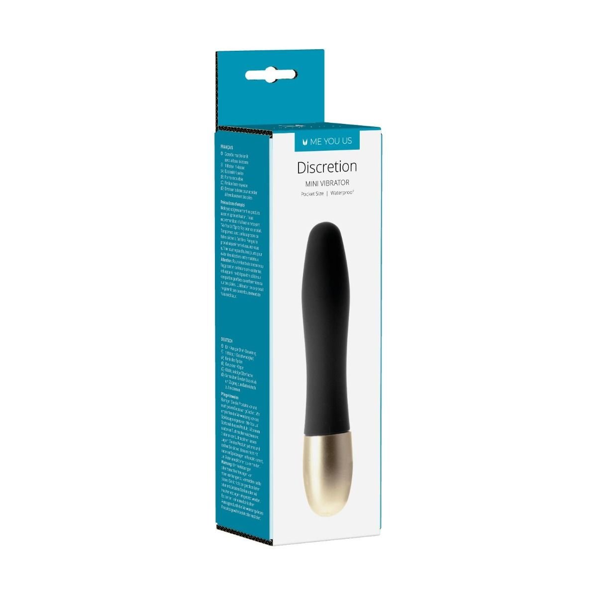 Me You Us Discretion Waterproof Travel Mini Bullet Vibrator Black 3.1 Inch